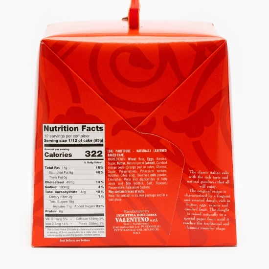Panettone tradițional cu stafide și fructe uscate 1000g