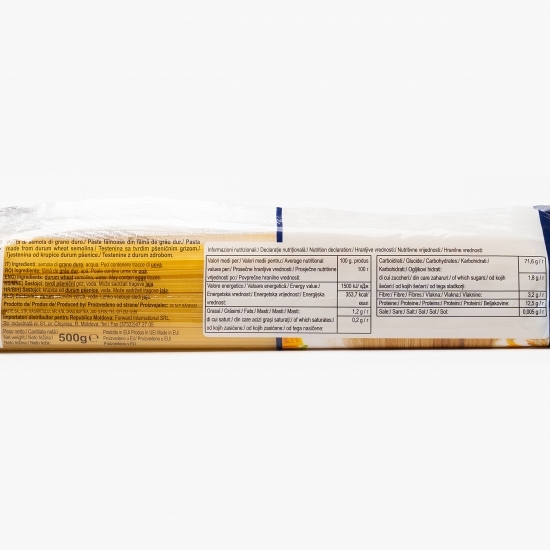 Paste Spaghetti grâu dur n.5, 500g