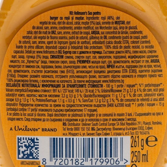 Sos Original Burger 0.25l