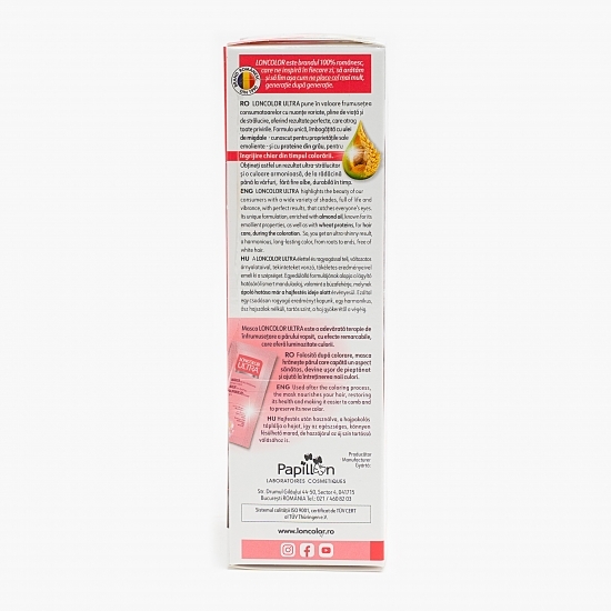 Vopsea permanentă pentru păr Ultra 10.19 Blond argintiu intens 100ml