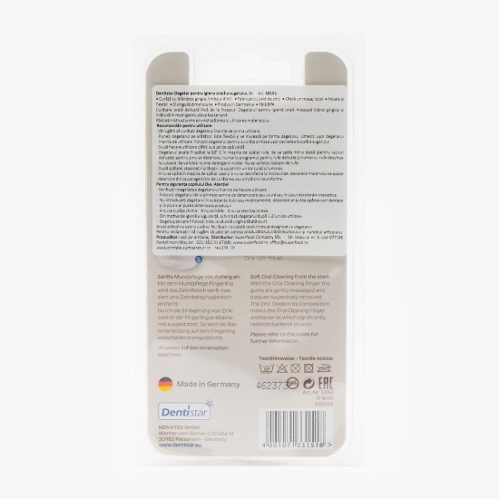 Degetar antibacterian pentru igienă orală, +0 luni