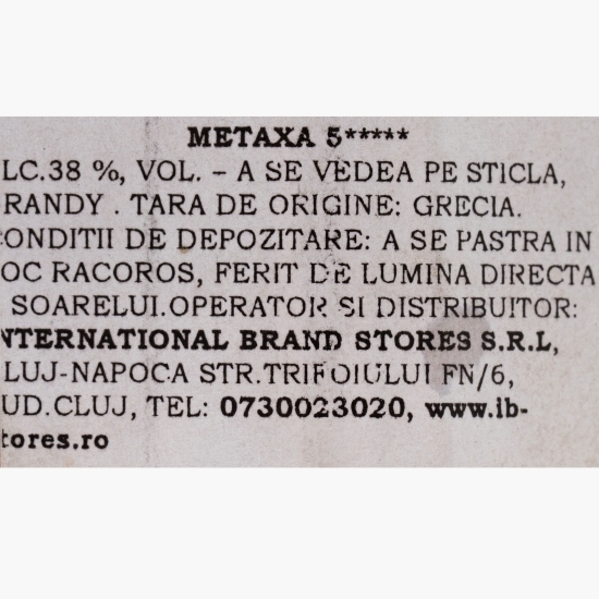 Brandy 5* 38% alc. 1l