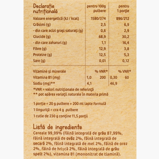 Multicereale de la 8 luni 230g