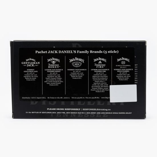 Selecție miniaturi Tennessee Whiskey Family 40% 5x0.05l