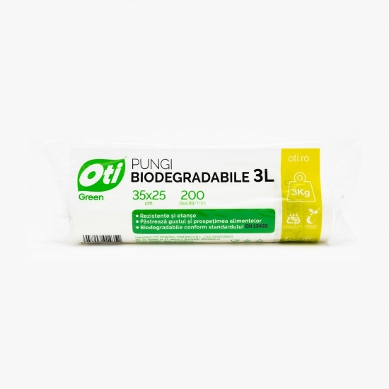 Pungi biodegradabile 3L 25x35cm 200 buc