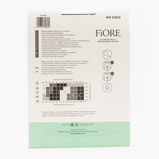 Ciorap microfibră Paula 40 den Black 3
