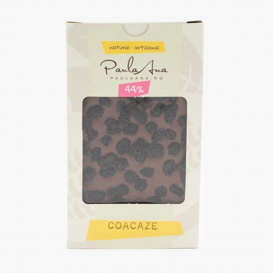 Ciocolată 44% cu coacăze 120g