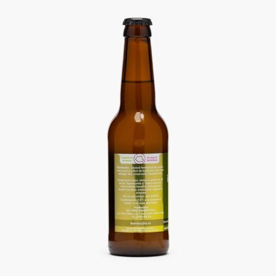 Kombucha băutură probiotică energizantă cu ghimbir 330ml