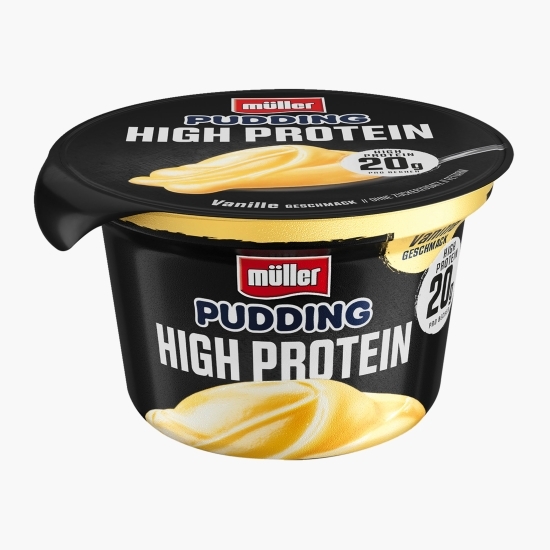Budincă proteică cu gust de vanilie, cu îndulcitori, 200g