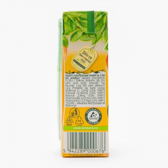 Băutură necarbonatată cu suc de piersici&mere 0.2l