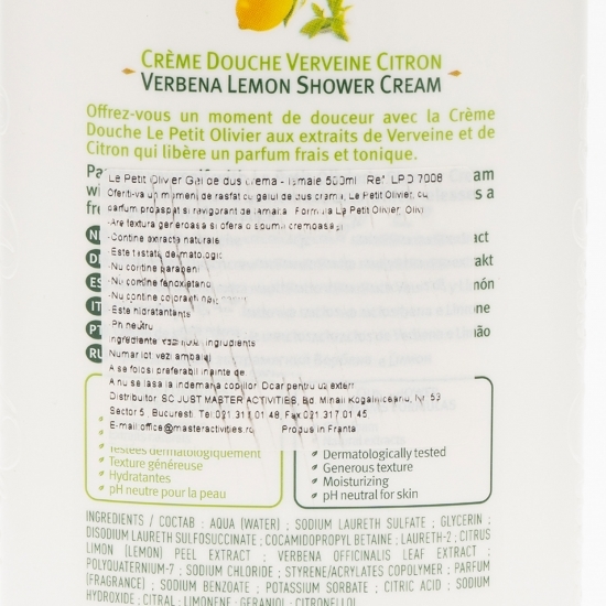 Gel de duș cremă parfum de lămâie 0.5l