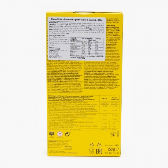 Batoane fără gluten învelite în ciocolată 150g 
