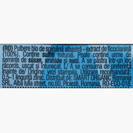 Pulbere de spirulină albastră eco 75g