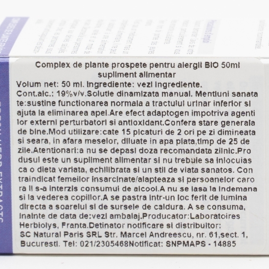 Complex de plante proaspete eco pentru alergii 50ml