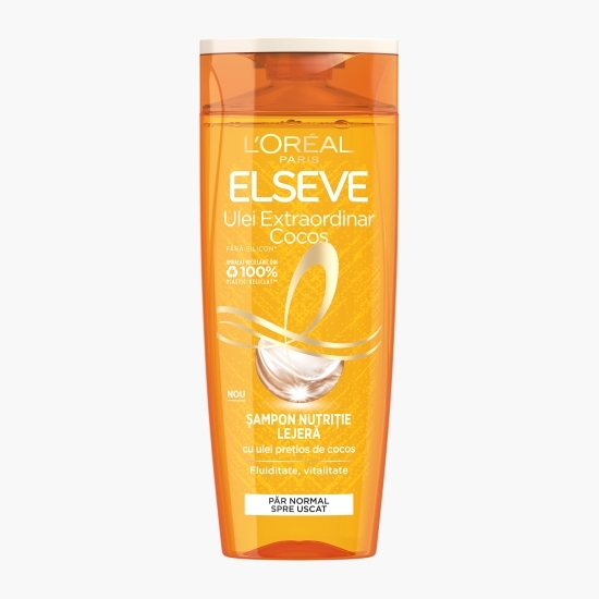  Șampon nutriție lejeră cu ulei prețios de cocos pentru păr normal spre uscat 0.25l