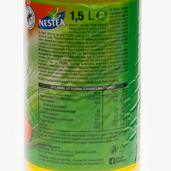 Băutură necarbogazoasă aloe vera, căpşuni, ceai verde 1.5l