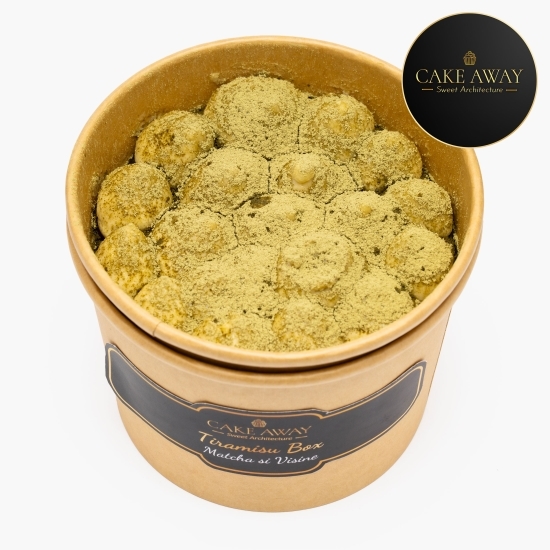 Tiramisu cu matcha și vișine 350g