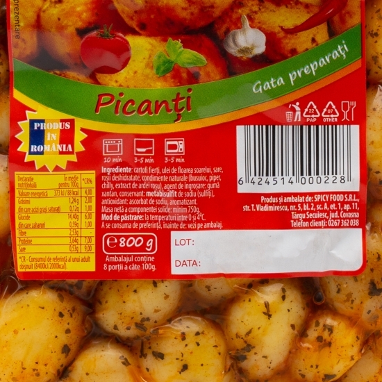 Cartofiori de Covasna picanți 800g