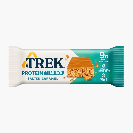 Baton din ovăz cu proteine, cu aromă de caramel sărat, fără gluten 50g