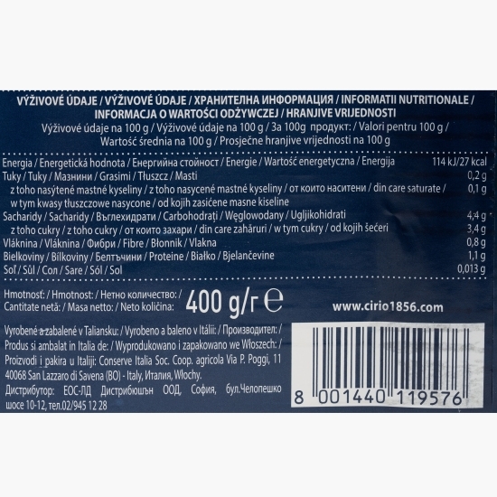 Pulpă de roșii cuburi eco, 400g