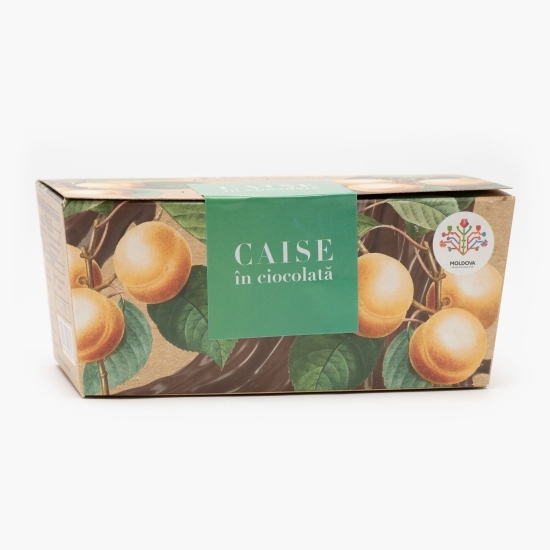 Caise în ciocolată neagră 200g