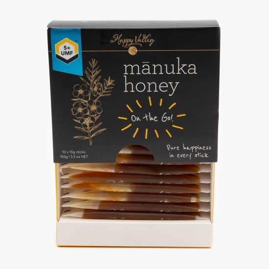 Pliculețe cu miere de manuka UMF 5+ 10x15g