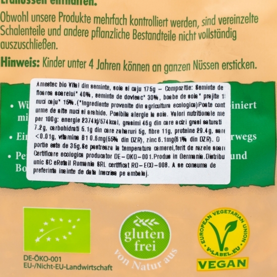 Amestec eco din semințe, soia și caju 175g