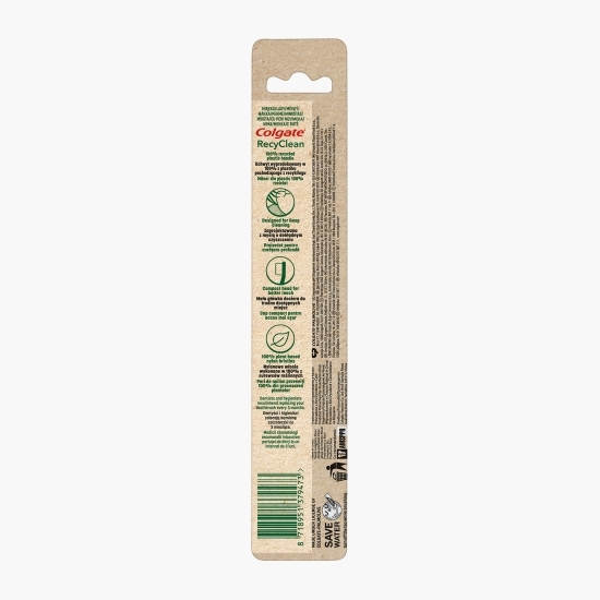 Periuță de dinți cu peri moi Recyclean Soft