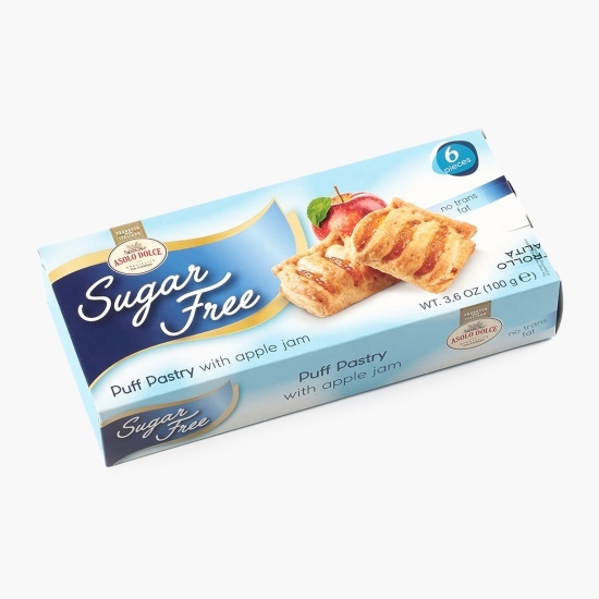 Ștrudele din foitaj cu mere, fără zahăr adăugat, 100g