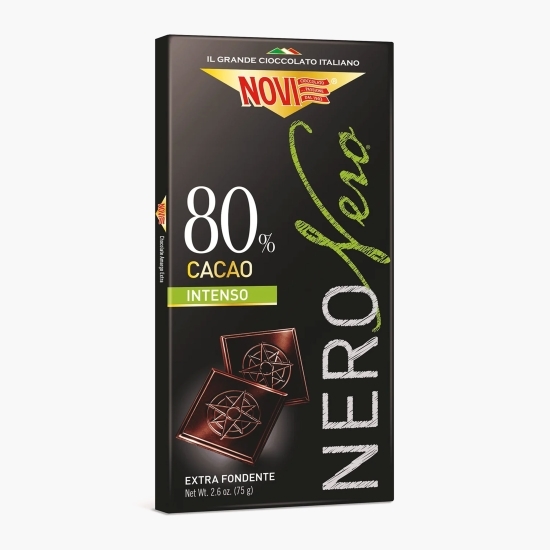 Ciocolată neagră, 80% cacao, 75g