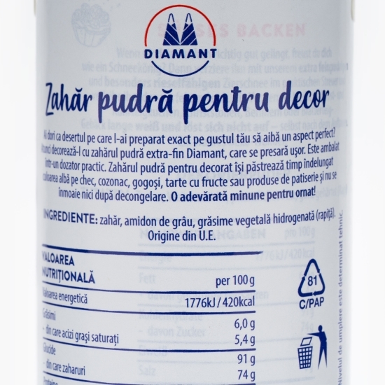 Zahăr pudră pentru decor 200g