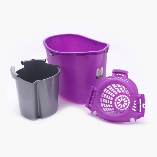 Găleată ovală cu storcător separator 15l