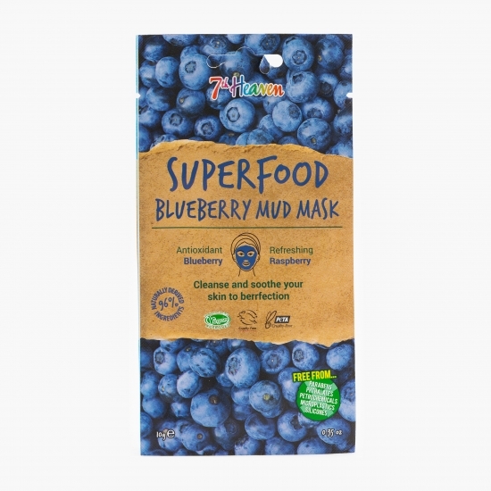 Mască de față Superfood cu afine și argilă 10g