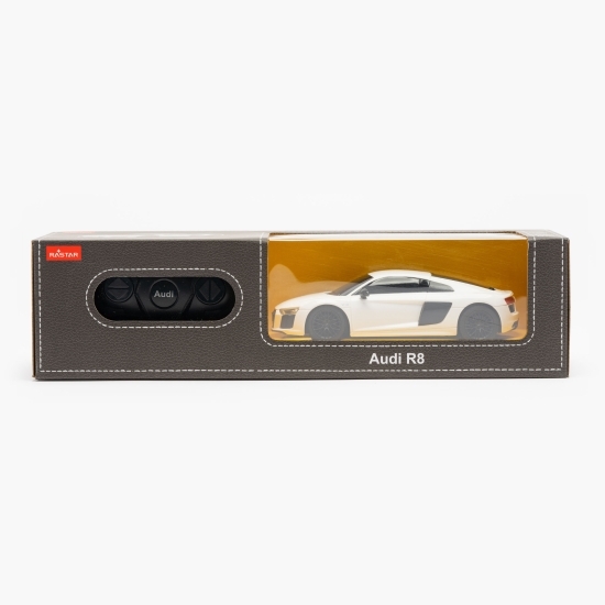 Mașină cu telecomandă Audi R8 alb 3+ ani