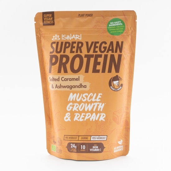 Proteină super vegan eco ashwagandha și caramel 350g