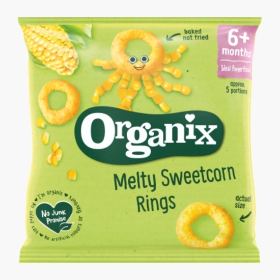 Snack eco cu porumb dulce în formă de inel, +6 luni, 20g