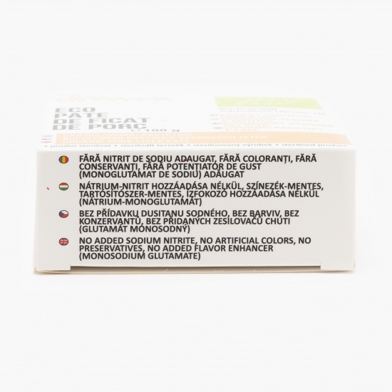Pate de ficat de porc eco 100g