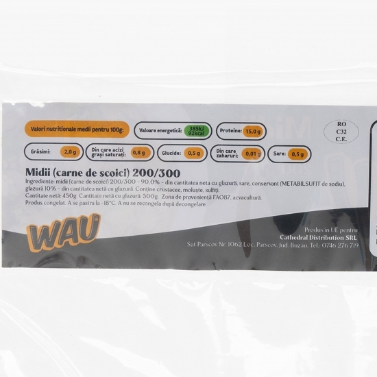 Midii (carne de scoici) 200/300, 500g