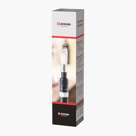 Dop aerator pentru turnarea vinului