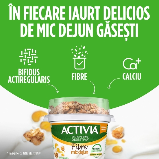 Iaurt Mic dejun cu granola și miere 165g