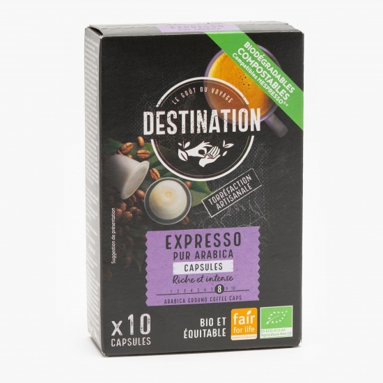 Capsule cafea, espresso pur Arabica eco, 10 băuturi, 55g