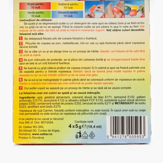 Vopsea Sidefată 40 ouă 20ml