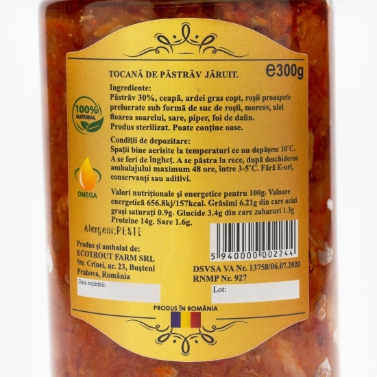 Tocană de păstrăv jăruit 300g