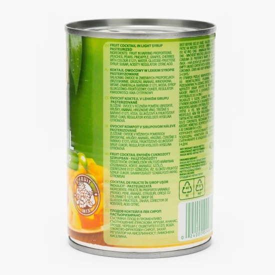 Cocktail fructe în sirop, conservă 420g