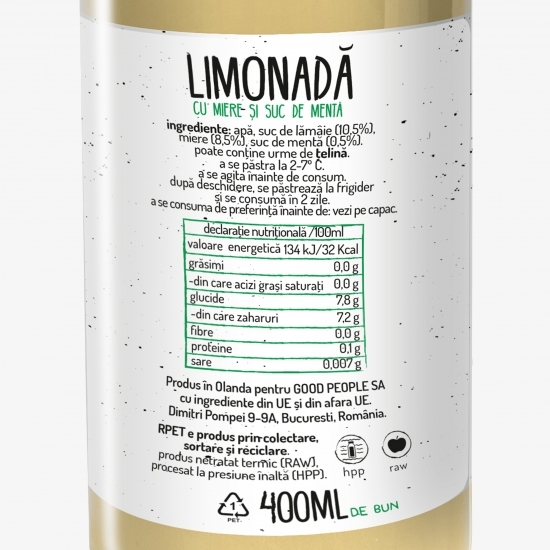Limonadă cu mentă 400ml
