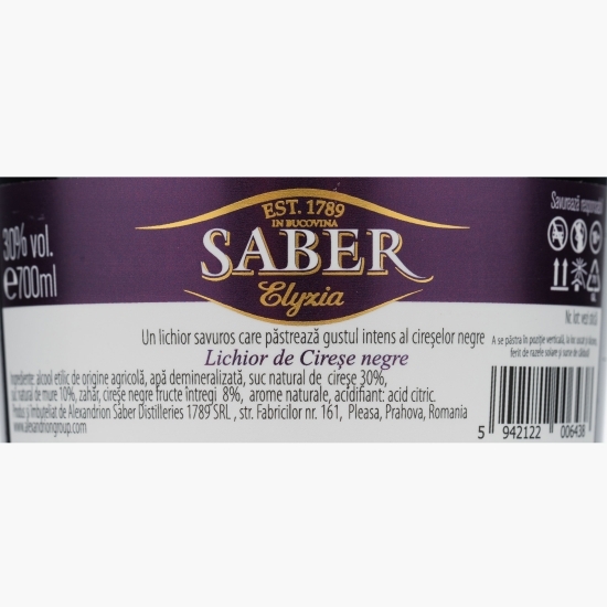 Lichior Cireșe negre, 30%, 0.7l