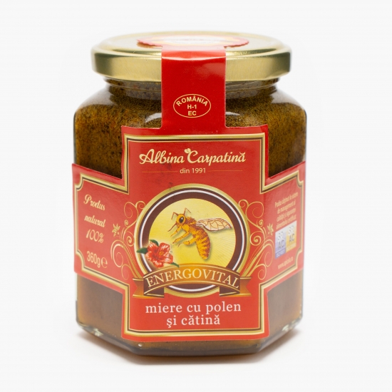 Miere cu polen și cătină 360g