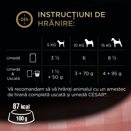 Hrană umedă pentru câini adulți, 4x100g, selecții de carne în sos 