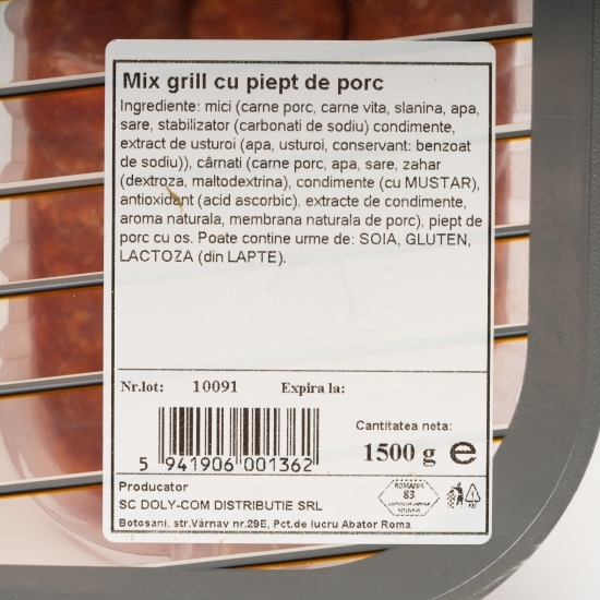 Mix grill piept, mici și cârnați 1.5kg