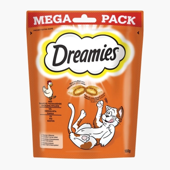 Recompense pentru pisici, 180g, cu pui gustos 